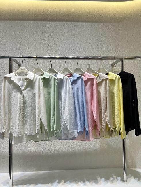 WANWAN See Through Long Sleeves Shirts